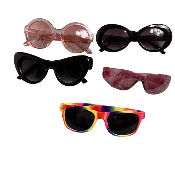 NO BRAND NAMES! Accessories - Assorted Playful Sunglasses: Inexpensive and No Brand Names (Set of 5)